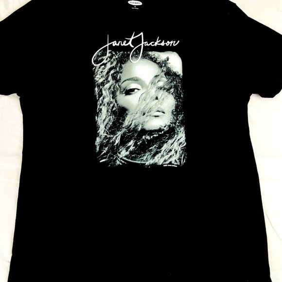 janet jackson face logo new 2021 M tee - pop r&b michael control dream street - Picture 1 of 3